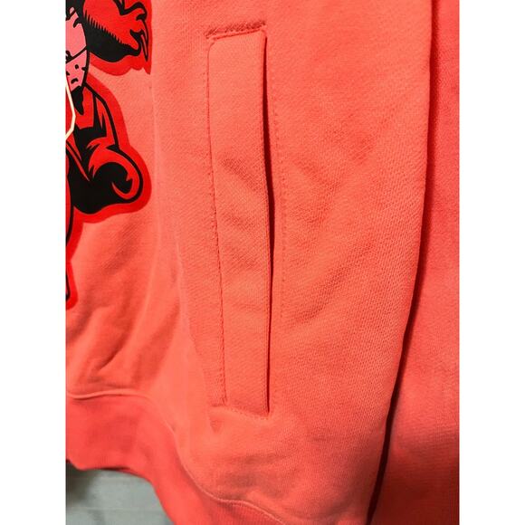 Watson Luxe Larger Than Life Hoodie Red Graphic Angels Size L NWT Streetwear - Picture 2 of 14